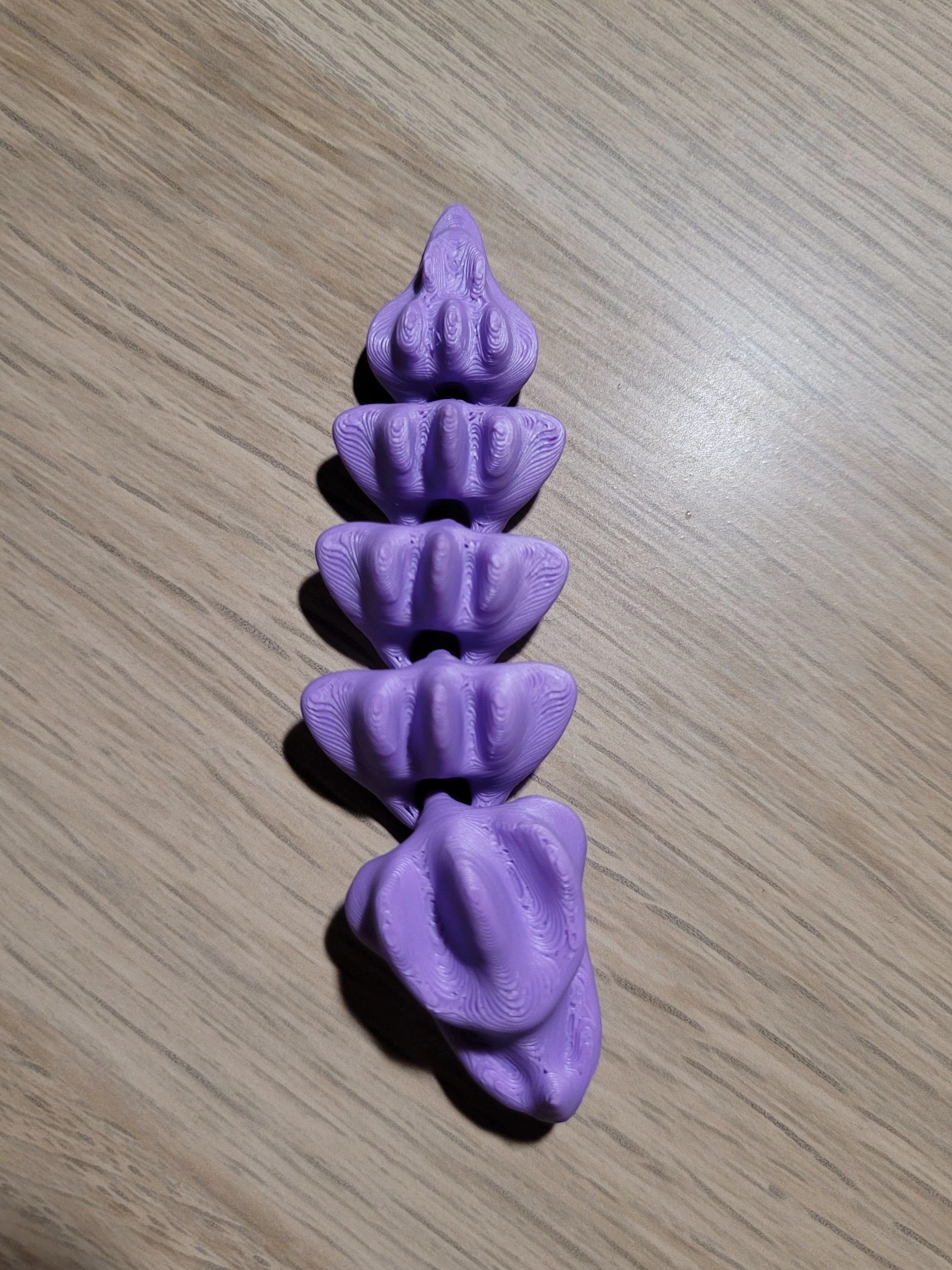 Paars articuleerd draak 3D-geprint – Flexibele figuur – photo 3